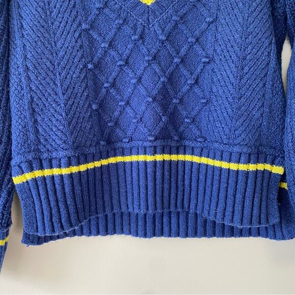 Maeve By Anthropologie The Tillie V-Neck Pullover Sweater by Maeve SZ XXS Preppy - Picture 4 of 14